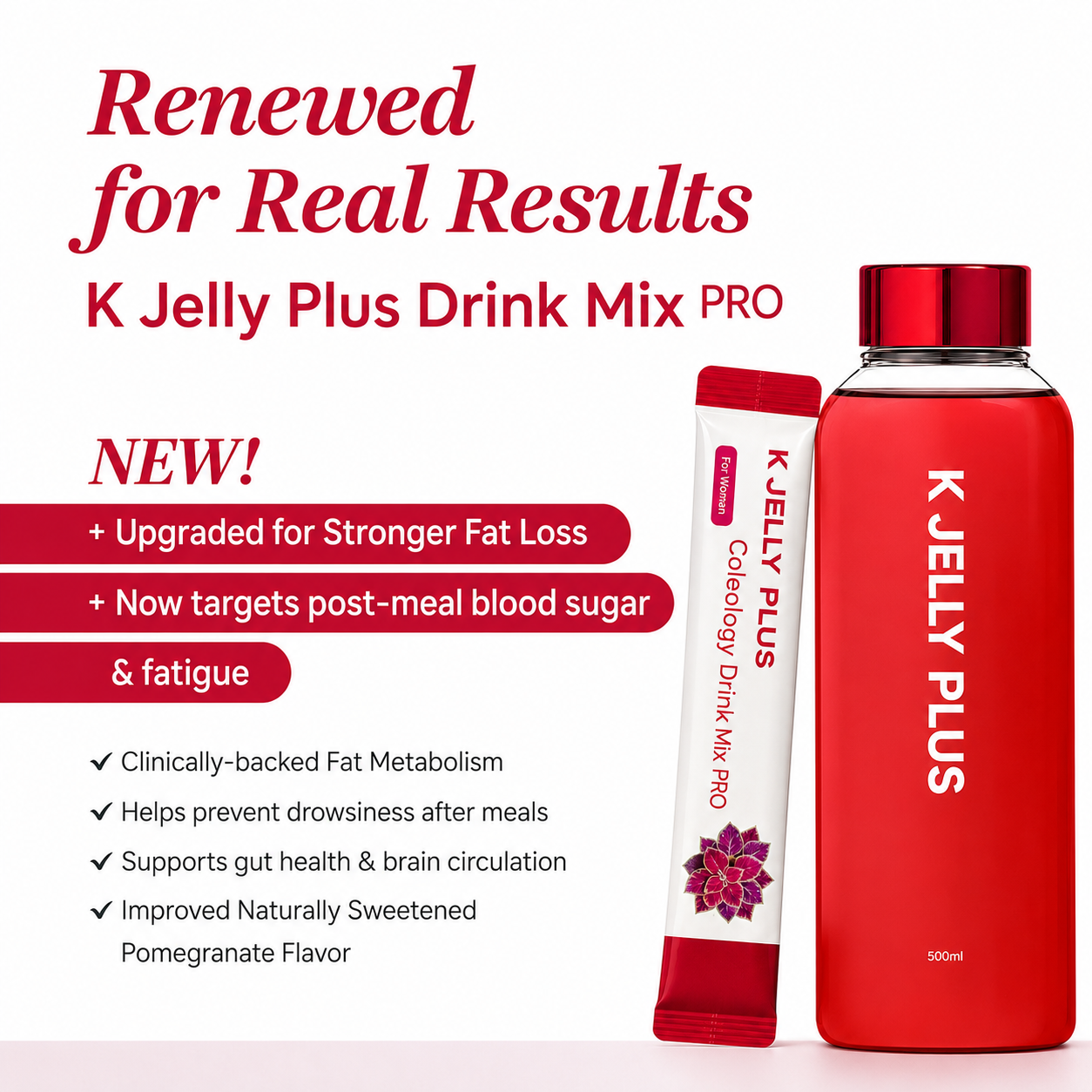 K-Drink Mix PRO + FREE BOTTLE (30 Day Pack)